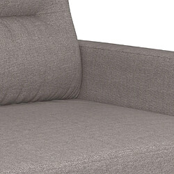 Acheter vidaXL Ensemble de canapés 2 pcs avec coussins taupe tissu