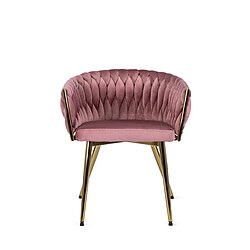 Vivaldi Chaise CAPRI Rose Velours