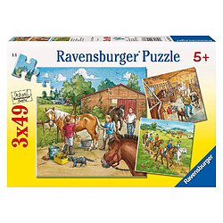 Ravensburger - 09237 6 - Puzzle - Mon Cheval Ferme - 3 x 49 Pièces 