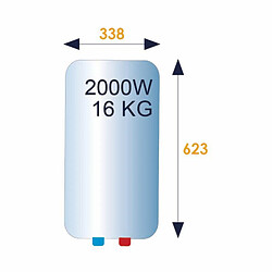 chauffe eau électrique - sur évier - rond - 30 litres - thermor 231 020