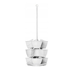 Pot pour herbes 3 casacades suspendus Coubi Herbal blanc 