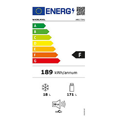 Réfrigérateur 1 porte intégrable à glissière 54cm 189l f - arg7341 - WHIRLPOOL