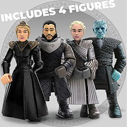 Mattel Jeu de Briques de Construction Game of Thrones Le Trône de Fer avec 4 Figurines Noir