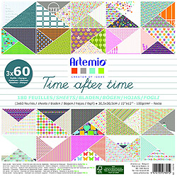 Bloc papier 30 cm Time after time 180 feuilles - Artémio