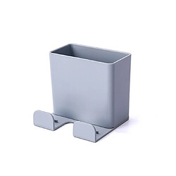 Support de charge de téléphone portable Boîte de rangement de télécommande murale polyvalente 2PCS -Gris 