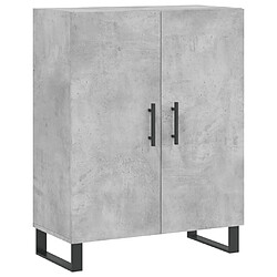 Maison Chic Buffet,Meuble de Rangement,commode pour salon,Cuisine gris béton 69,5x34x90 cm bois d'ingénierie -MN22438