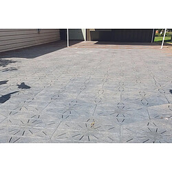 Jardinex Dalle hexagonale c... - Gris beton