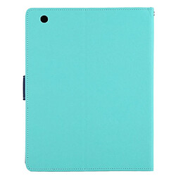 Avis Wewoo Smart Cover vert menthe pour iPad 4/3/2 Housse en cuir avec support et fentespour cartes porte-monnaie