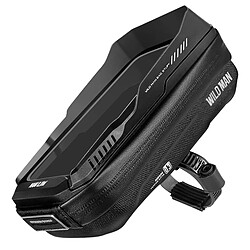 Sacoche Vélo Étanche Capacité 0.6L Fenêtre Tactile Rotatif 360° Wildman XT3 Noir 