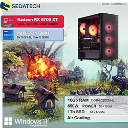 Sedatech PC Gamer • Intel i7-11700KF • RX 6700 XT • 16Go RAM • 1To SSD M.2 • Windows 11