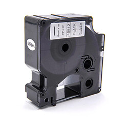 Cassette à ruban vhbw 19mm pour Dymo LabelMaker PC, LabelMaker PC2. Remplace: Dymo D1, 45812. 