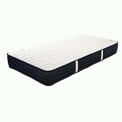 Visiodirect Matelas réversible NORA, 90x190 cm, en mousse mémoire de forme haute adaptabilité et ergonomique 