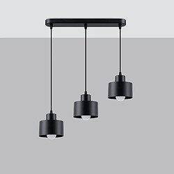 Sollux Lighting Lampe suspendue SAVAR 3 noir