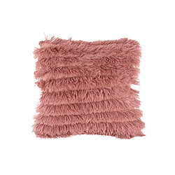 Present Time Coussin fausse fourrure Jazz - Rose poudré