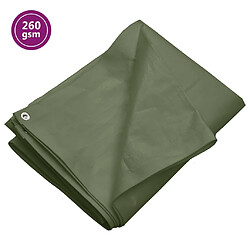 vidaXL Bâche 260 g/m² 6x10 m Vert PEHD 