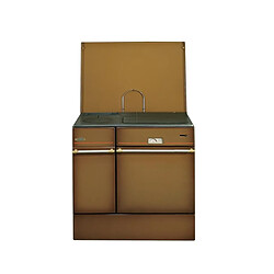 Cuisinière à bois brun foncé - 240163BRUNFONCE - GODIN