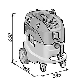 Aspirateur VCE 44 H AC FLEX avec nettoyage manuel du filtre, 42 l, classe H - 444.197