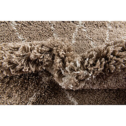 Hadorn Tapis shaggy 305x80 brun Lachen Fence pas cher