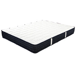 LUXURY LITERIE Matelas 140x200 cm, Gold, 20cm, mousse mémoire de forme, haute adaptabilité, indépendance du couchage, ergonomique, face été/hiver 