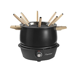 Fondue 1500w 8 fourchettes noir/bois - AFD850BW - BESTRON