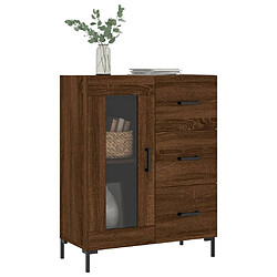 Avis Maison Chic Buffet,Meuble de Rangement,commode pour salon,Cuisine chêne marron 69,5x34x90 cm bois d'ingénierie -MN69402