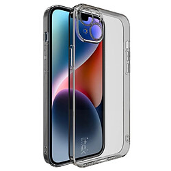 Coque en TPU IMAK anti-empreintes digitales, anti-poussière pour votre iPhone 14 Plus - transparent noir