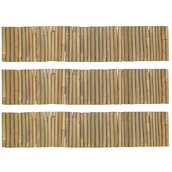 Aubry Gaspard Bordure en bambou naturel Lot de 3.