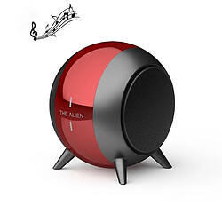 Yonis Mini Enceinte Bluetooth TWS Bass Cannone Appels Mains Libres Mini Enceinte Bluetooth Bass Cannon 3W Mains Libres Autonomie 4h Rouge YONIS