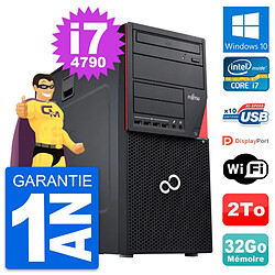 PC Tour Fujitsu Esprimo P720 Intel i7-4790 RAM 32Go Disque 2To Windows 10 Wifi · Occasion 