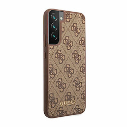 Acheter Guess Maroquinerie Guess 4G Metal Logo - Coque pour Samsung Galaxy S23 (Marron)