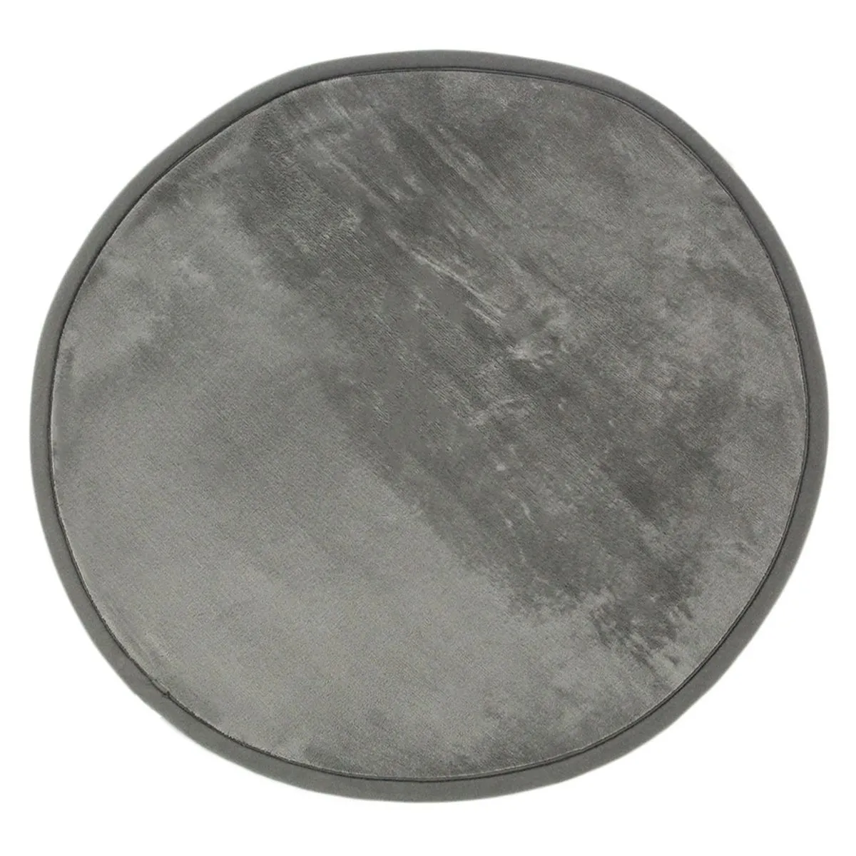 Thedecofactory FLANELLE - Tapis rond extra-doux gris diam.70