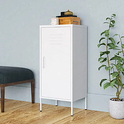 vidaXL Armoire de rangement Blanc 42,5x35x101,5 cm Acier 