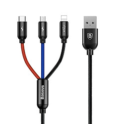 Yonis Câble USB 3 En 1 charge rapide