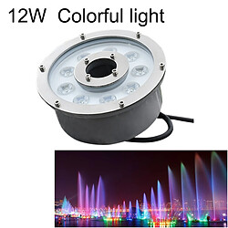 Wewoo 12W paysage coloré changement de couleur anneau LED alliage d'aluminium fontaine sous-marine lumière 