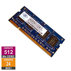 Barrette Mémoire 512Mo RAM DDR2 Nanya NT512T64UH8A1FN-37B SO-DIMM PC2-4200S - Reconditionné