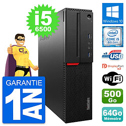 PC Lenovo ThinkCentre M800 SFF i5-6500 RAM 64Go Disque 500Go Windows 10 Wifi · Occasion 