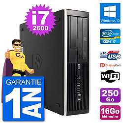 PC HP Compaq 6200 Pro SFF Intel i7-2600 RAM 16Go Disque 250Go Windows 10 Wifi · Occasion 