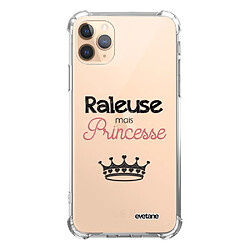 Coque iPhone 11 Pro anti-choc souple avec angles renforcés transparente Raleuse mais princesse Evetane 