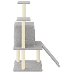 Acheter Arbre à chat avec griffoirs,niche pour chat en sisal gris clair 110 cm -MN64038