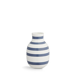 Kahler Design Vase en céramique Omaggio - H 12,5 cm - bleu acier