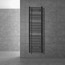 LuxeBath Radiateur de salle de bain Sahara Raccord latéral sèche-serviettes Anthracite 40 x 150 cm