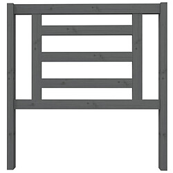 Avis Maison Chic Tête de lit scandinave pour lit adulte,Meuble de chambre Gris 96x4x100 cm Bois massif de pin -MN32838