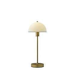 BELID 1 lampe de table en verre blanc, laiton, E14