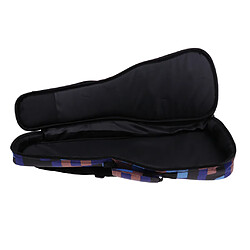 1 pièce 26 pouces Ukulele Guitare Gig Bag Uke Case Sac de transport Blue Grid