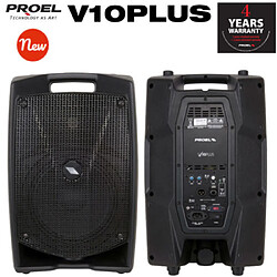 Proel V10PLUS Cassa Monitor Diffusore bi-amplificato a 2 vie 600W Picco, Nero