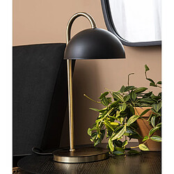 LEITMOTIV Lampe à poser design dome Decova - H. 36 cm - Noir