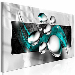 Paris Prix Tableau Imprimé Shiny Stones Narrow Turquoise 40 x 120 cm