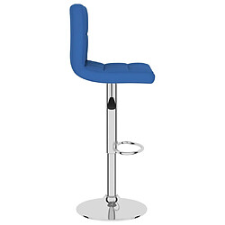 Acheter vidaXL Tabourets de bar lot de 2 bleu tissu