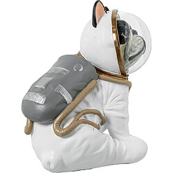 Figurine Décorative Alexandra House Living Plastique Chien Astronaute 19 x 15 x 20 cm 