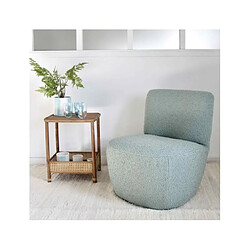 Acheter OPJET Fauteuil tissu Fauteuil Eve bouclette bleu clair